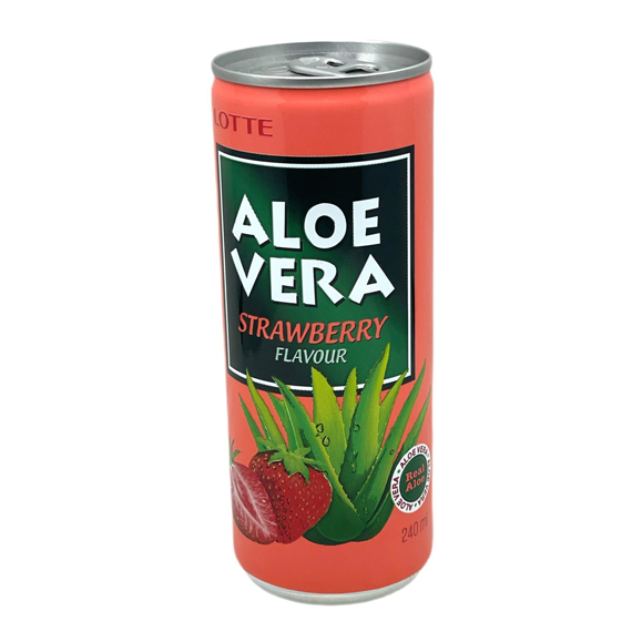Lotte Aloe Vera strawberry Drink Traube 240ml- Aloe vera strawberry drink- Lotte Aloe Vera Erdbeer Drink Traube